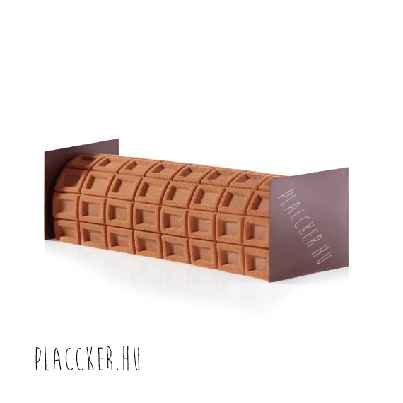 KE012 TEX04 Chocolat szilikon mintázó lap - alagút, csokoládé kocka