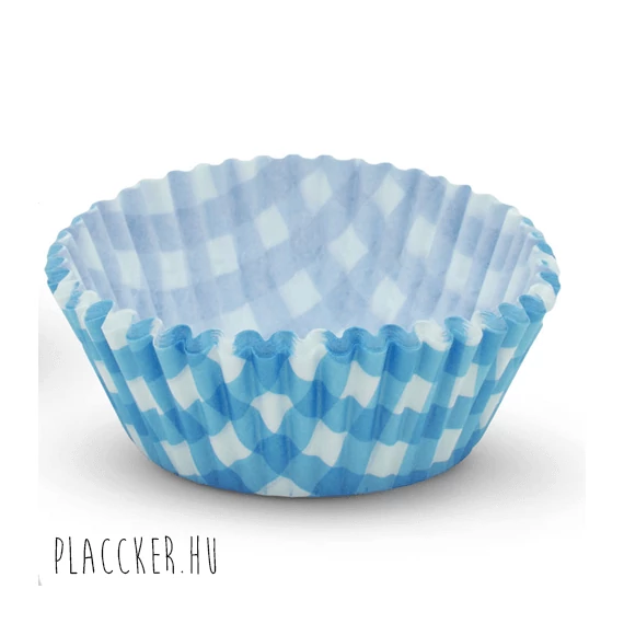 Kék kockás muffinpapírok