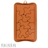 Szilikon táblás csokoládé forma - puzzle